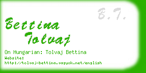 bettina tolvaj business card